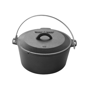 Univerzální litinový hrnec Camp Chef Dutch Oven 25 cm bez nožiček s poklicí - pomocník pro širokou škálu přípravy jídel