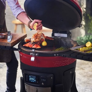 Keramický gril Kamado Joe KONNECTED CLASSIC - gril na uhlí s automatickým zapalováním a regulací teploty