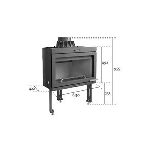 Jotul Krbová vložka JOTUL I 400 CB rovné sklo