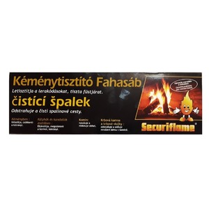 Čistič komínů čistící špalek SECURIFLAME - kam kominík nemůže, pomůže chemie