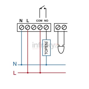 Keramický infračervený tepelný zářič Welltherm HPKS 1950 (2 kW) - příplatkový prostorový termostat PT712