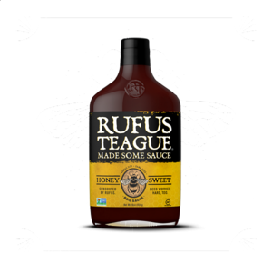 Grilovací omáčka Rufus Teague Honey Sweet BBQ omáčka (454g) - hustá sladká omáčka pro jakékoliv maso