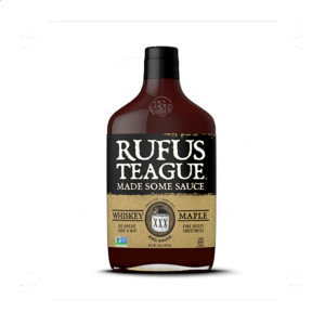 Grilovací omáčka Rufus Teague Whiskey Maple BBQ omáčka (454g) - sladší omáčka s kapkou alkoholu