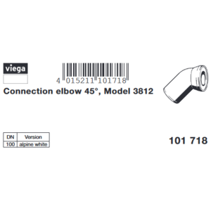 VIEGA 101 718 WC koleno 45° - totální výprodej vodoinstalačního materiálu