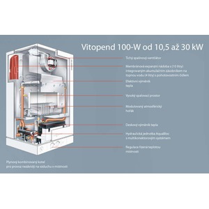 Viessmann VITOPEND 100W - řez (WHKB) nezavisly na vzduchu v místnosti